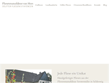 Tablet Screenshot of fliesenmanufaktur.de